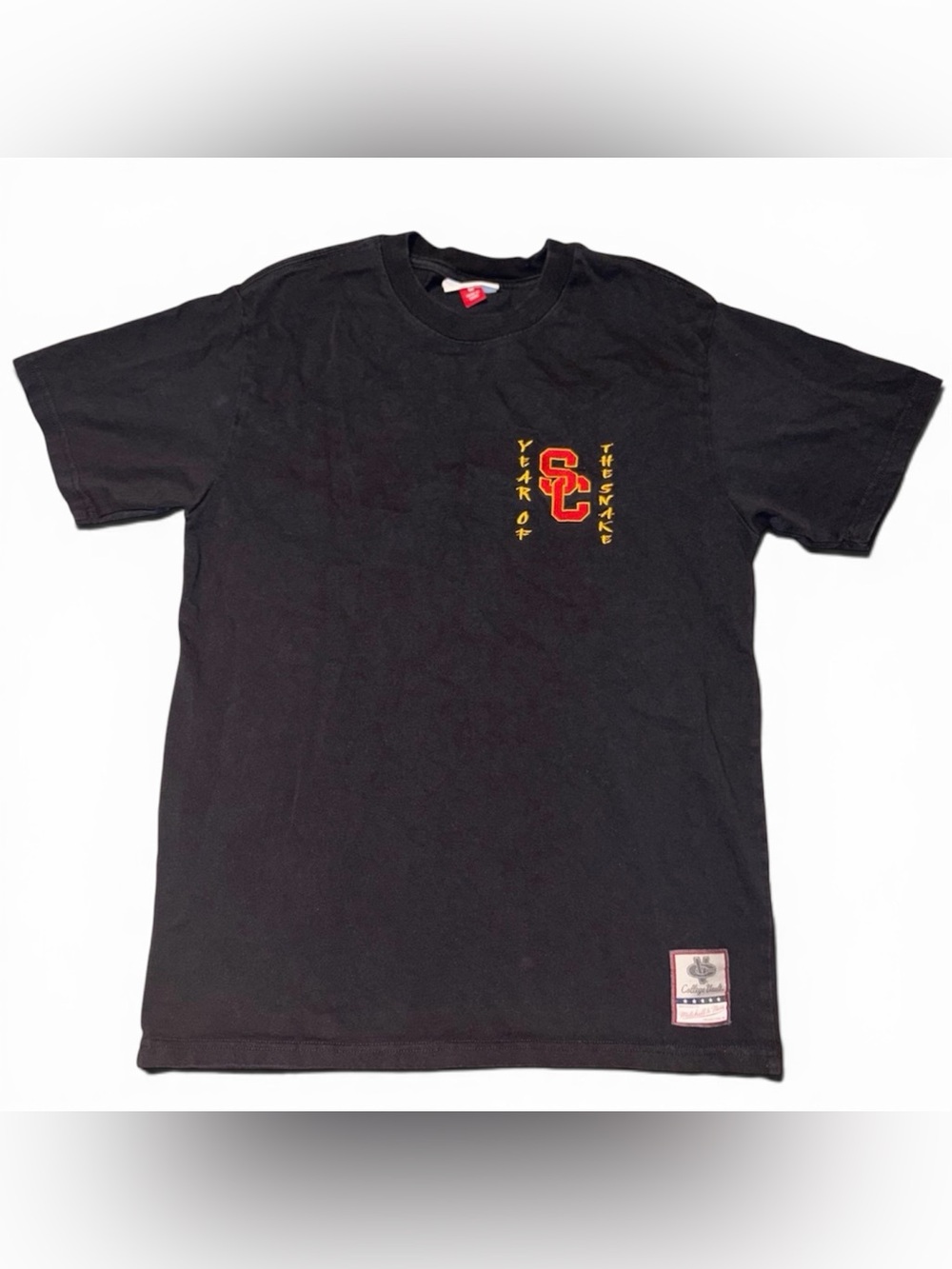 Mitchell & Ness Small Black USC Trojans, Year of The Snake Lunar New Year Tshirt